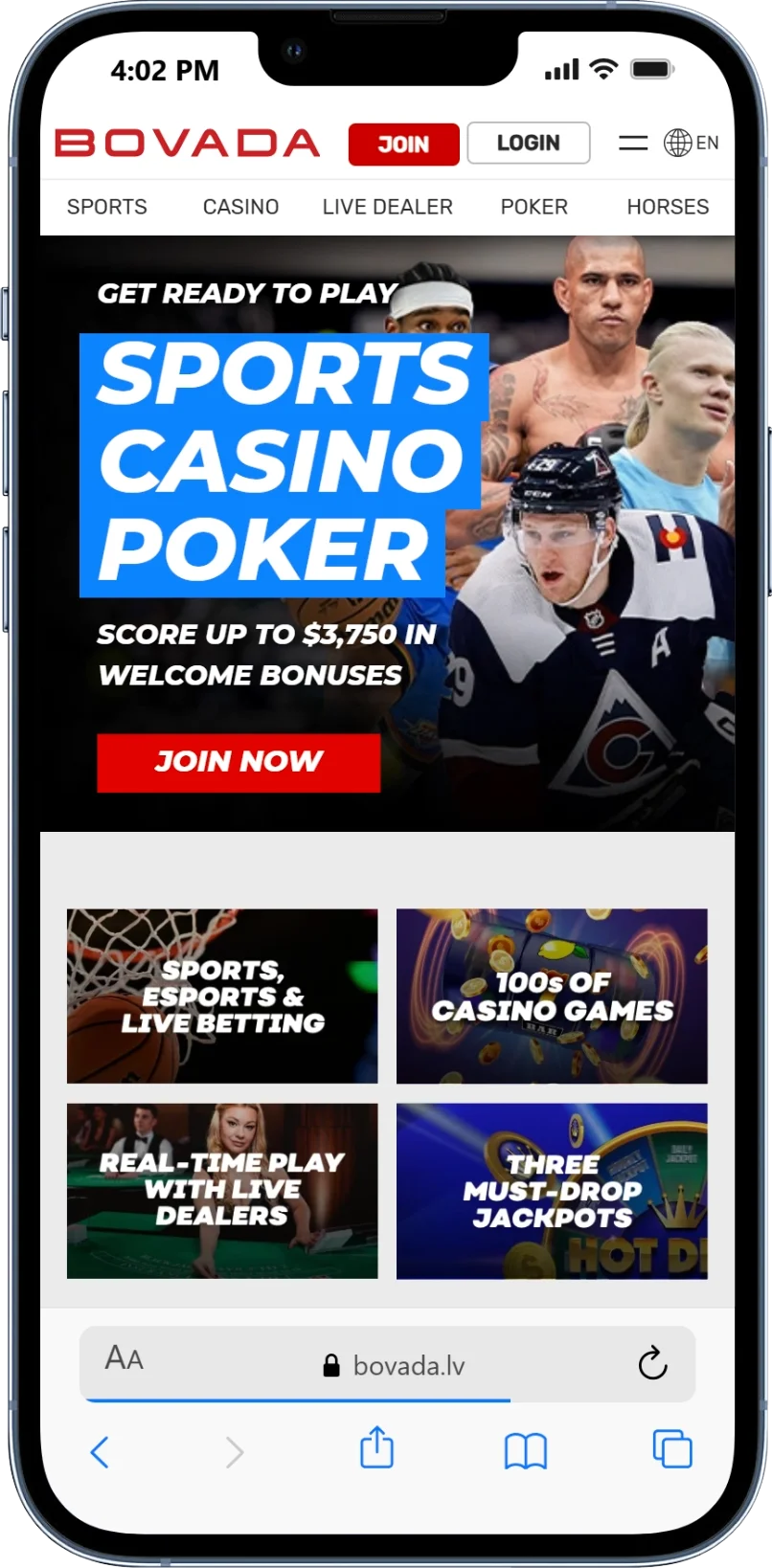 Bovada - top online casino in the US